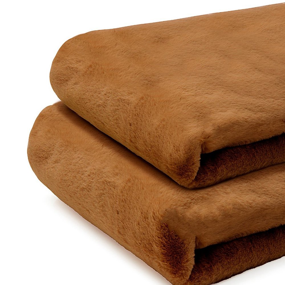 APPARIS Brady Camel Faux Fur Blanket